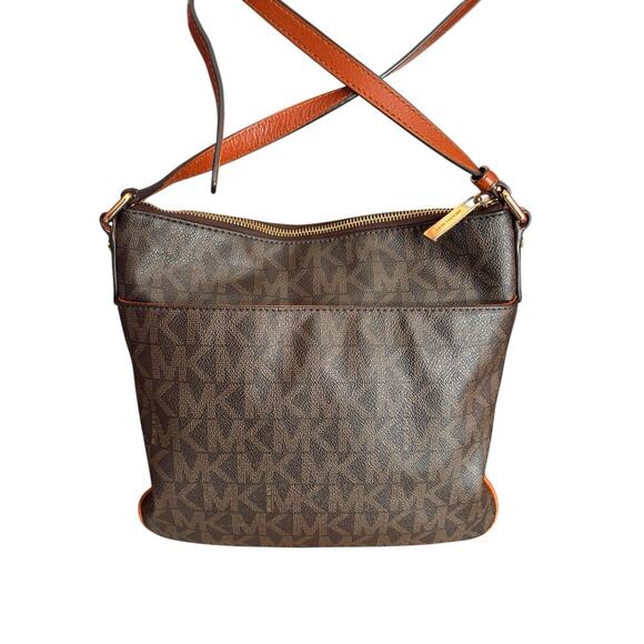 Michael Kors Signature Bedford Logo Flat Crossbody Bag - Picture 3 of 11